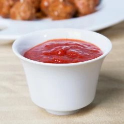 CAC China CAC CTY-C8 Citysquare 4 Oz. Bright White Round Porcelain Cup - 48/Case