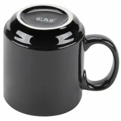 CAC China CAC PRM-12-BLK Black 12 Oz. Venice Stacking Mug - 36/Case 10 CAC China CAC PRM-12-BLK Black 12 Oz. Venice Stacking Mug - 36/Case -Rak Porcelain shop 876697