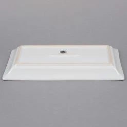 American Metalcraft Prestige CER19 14 1/4" X 7 1/2" White Rectangular Stoneware Platter -Rak Porcelain shop 889438