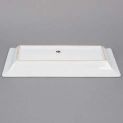 American Metalcraft Prestige CER23 18" X 8 3/4" White Rectangular Stoneware Platter -Rak Porcelain shop 889508