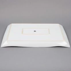 American Metalcraft Prestige CER25 21" X 13 1/2" Wavy Rectangular Stoneware Platter -Rak Porcelain shop 889607