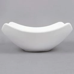 American Metalcraft Prestige SQND7 20 Oz. Square Stoneware Bowl -Rak Porcelain shop 890007
