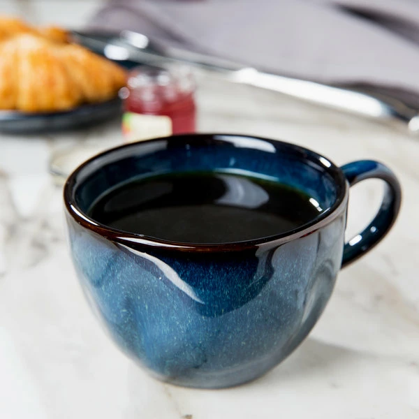 Tuxton GAN-083 TuxTrendz Artisan Night Sky 10.5 Oz. Round China Cup - 24/Case 1 Tuxton GAN-083 TuxTrendz Artisan Night Sky 10.5 Oz. Round China Cup - 24/Case