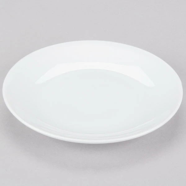 Chef & Sommelier FN513 Infinity 6 1/4" White Coupe Bone China B&B Plate By Arc Cardinal - 24/Case 3 Chef & Sommelier FN513 Infinity 6 1/4" White Coupe Bone China B&B Plate By Arc Cardinal - 24/Case - Image 3