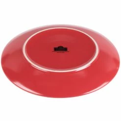 10 Strawberry Street WM-1-RED Wazee Matte 10 1/2" Round Red Stoneware Dinner Plate - 24/Case 5 10 Strawberry Street WM-1-RED Wazee Matte 10 1/2" Round Red Stoneware Dinner Plate - 24/Case -Rak Porcelain shop 978190