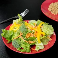 10 Strawberry Street WM-4-RED Wazee Matte 7 3/4" Round Red Stoneware Salad Plate - 24/Case