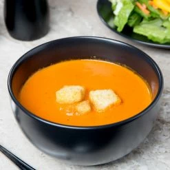 10 Strawberry Street WM-7-BLK Wazee Matte 16 Oz. Round Black Stoneware Cereal Bowl - 24/Case