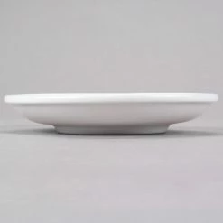 Syracuse China 911194031 Reflections 5 7/8" Aluma White Porcelain Tea Saucer / Coupe - 36/Case -Rak Porcelain shop 984460
