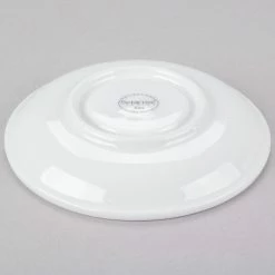 Syracuse China 911194031 Reflections 5 7/8" Aluma White Porcelain Tea Saucer / Coupe - 36/Case -Rak Porcelain shop 984461