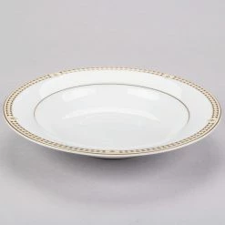 Syracuse China 911191004 Baroque 13.5 Oz. Bone China Soup Bowl - 12/Case -Rak Porcelain shop 989648