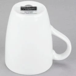 10 Strawberry Street RB0100 Classic White 12 Oz. White Porcelain Barrel Mug - 12/Case -Rak Porcelain shop 990074